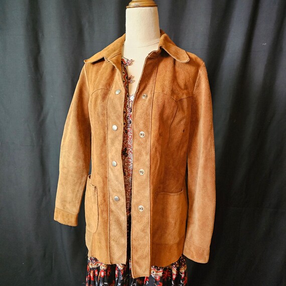 Women Suede Belted Safari Jacket | Brown Suede Bomber Jacket