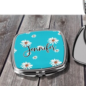 Compact Mirror, Bridesmaids Gifts, Personalized Bridesmaid Gift, Personalized Compact Mirror, Monogrammed Mirror design COM3 image 1