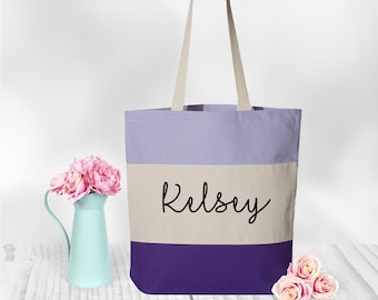 Tote Bag Canvas, Personalized Tote Bag, Tote Bag Women, Bridesmaid Gift,  Glitter and Foil Tote Bag