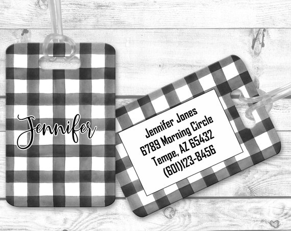 Personalized Luggage Tag, Airport Bag Tag, Custom luggage Identifier, Luggage Name Tag,