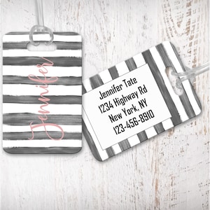 Custom Luggage tags, bag tag, travel bag tag, bridesmaid gift for destination wedding, destination wedding favor LG15