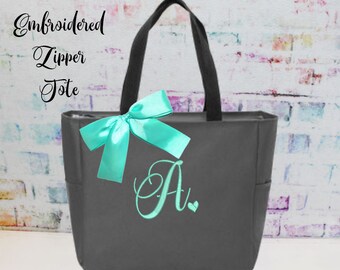 initial tote bag etsy