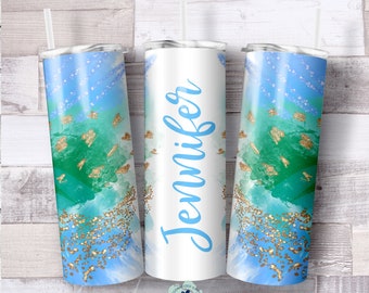 Sublimation Skinny Tumbler, Personalized Gift, Bridesmaids Gifts DS84