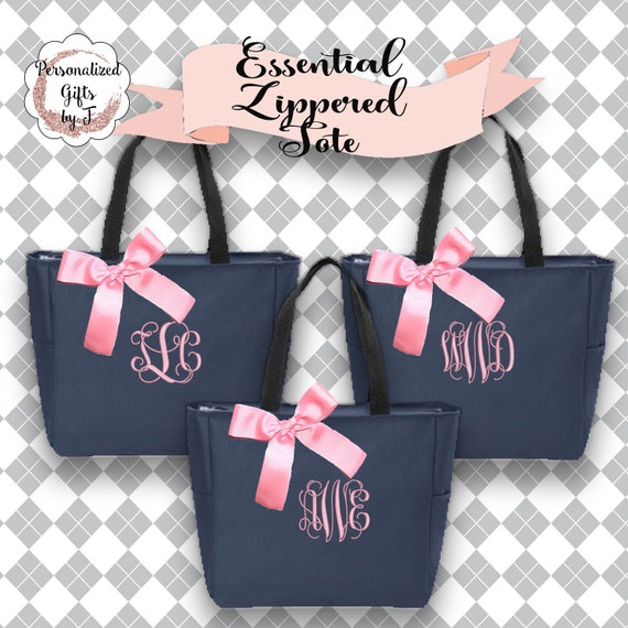 9 bridesmaid tote bags bridesmaid gifts tote bag beach | Etsy