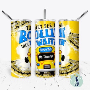 Personalized Bus Driver Tumbler, School Gift