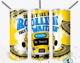 Personalized Bus Driver Tumbler, School Gift