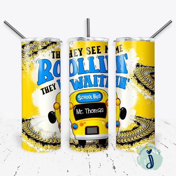 Bus Driver Gifts, Back to School, Beginning of School Year, Personalized Bus Driver Tumbler, School Bus Driver Christmas Gifts