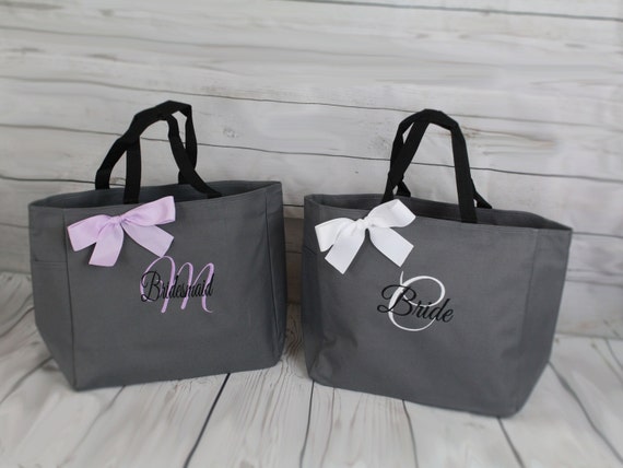 4 Personalized Sorority Sister Gift Bags Bridesmaid Gift Tote | Etsy