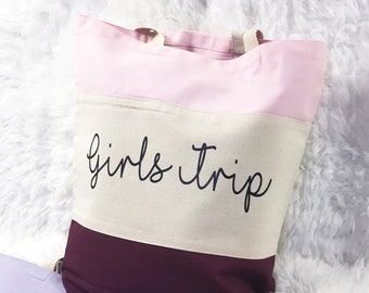 Personalized Canvas Tote Bag, Bridesmaid Gift, Custom Text