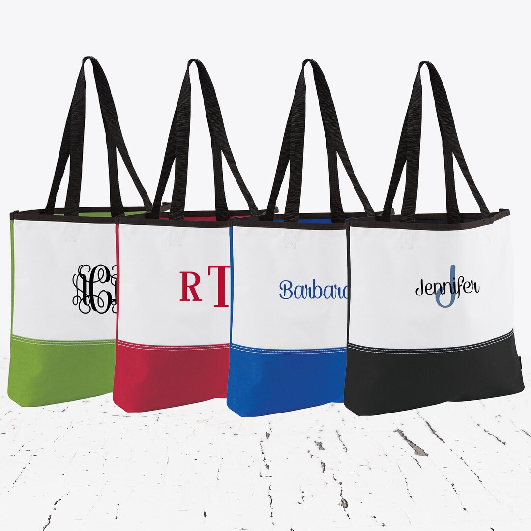 Personalized Bridesmaid Tote Bag: Monogrammed Gift - Etsy