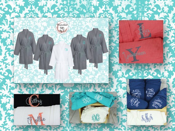 bridesmaids robes personalized