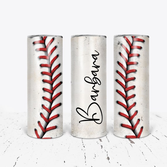 Personalized baseball tumbler, personalized tumbler, name gift