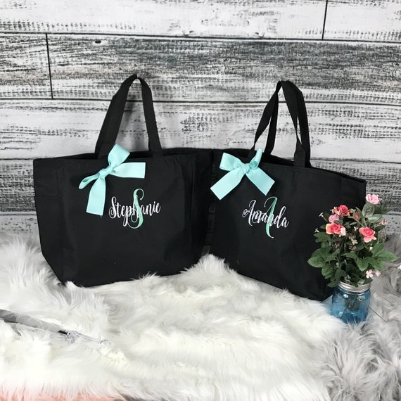 Bridesmaid Gift, Bridesmaid Tote Bags, Personalized Bridesmaid Gift, Wedding Party Gift, Bridal Party Gift, Mother of the Bride (ESS1)