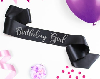 Custom Text Party Sash: Personalized Satin Ribbon Sash