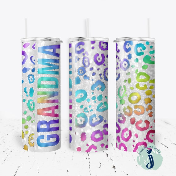 Leopard Best Grandma Tumbler. Grandma Gift, Cute Grandma Gift, Grandma Birthday Gift