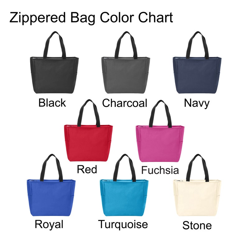 Tote Bag Color Chart