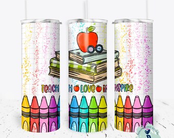 teacher appreciation gift,  teacher tumbler, teacher tumbler, crayon tumbler, cute teacher appreciation gift