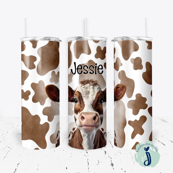 Cow Print Tumbler, Cow Tumbler, Western Tumbler, Country Farm Animal Tumbler