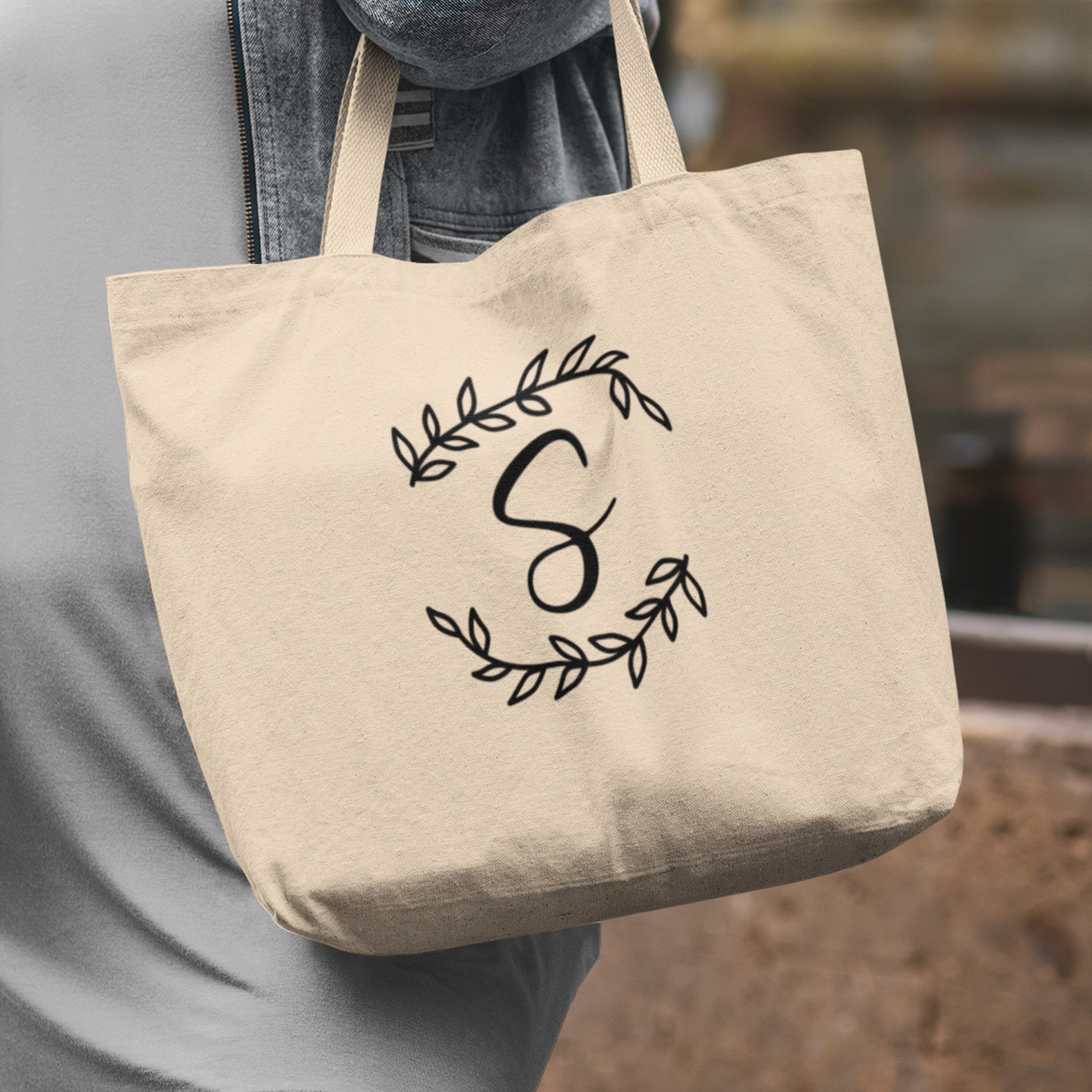 Initial sales canvas bag