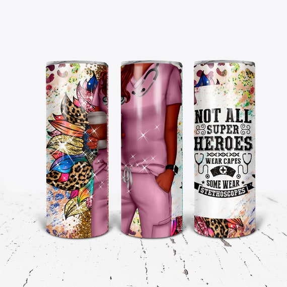 Super Hero Nurse Gift, Nurse Sublimation tumbler, Nurse tumbler