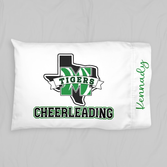 Personalized Cheer Pillowcase, Cheer Squad Pillowcase, Name Pillowcase, Cheer Team Gift, Cheerleader Pillowcase, Cheer Camp Pillowcase