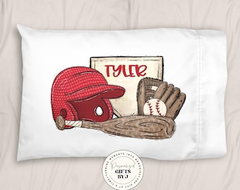 Personalized Baseball Pillowcase: Custom Name Gift