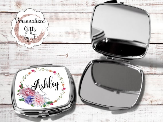 Bridal Shower Favors Mirror Compacts - Bridesmaid Mirrors - Personalized Bridesmaid Gifts hb3