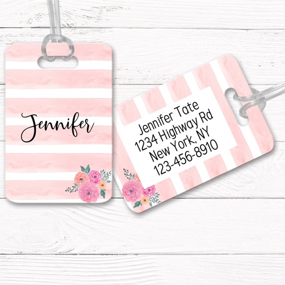 Bag Tags, Personalized, Custom Luggage Tag, Luggage Tags, Traveler gift, Graduation gift, Bachelorette gift WED1-12