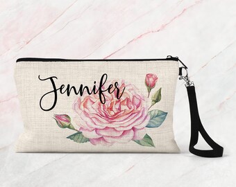 Personalized Makeup bag, Bridesmaid Makeup bag, Custom Cosmetic Bag Accessory Bag COS34