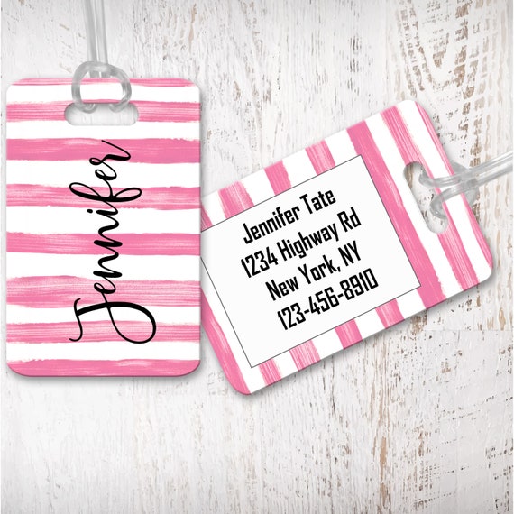 personalized luggage tags, bag tag, custom luggage tag, bridesmaid gift, graduation gift LG12