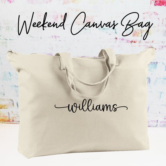 Personalized Weekender Bag/ Bridesmaid Gift/ Wedding Party Gift