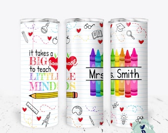 Teacher Tumbler, Christmas Gifts, Beginning of School Year, Personalized Teacher Tumbler, Teacher Christmas Gifts, Pencil Design