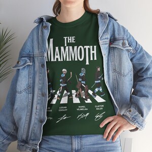 Vintage The Mammoth Hockey Abbey Road Shirt, Guenther Cooley Vejmelka Keller Tee, Comfort Colors and Gildan Oversized Tee, Utah Hockey Gift image 13