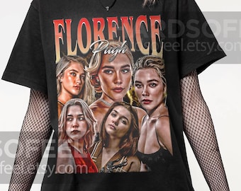 Florence Pugh Unique Vintage T-Shirt, Gift For Women and Man Unisex T-Shirt