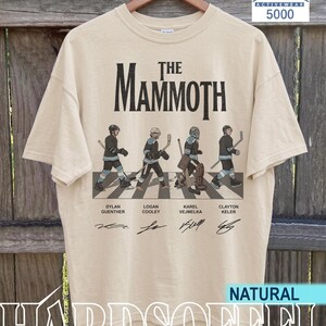 Vintage The Mammoth Hockey Abbey Road Shirt, Guenther Cooley Vejmelka Keller Tee, Comfort Colors and Gildan Oversized Tee, Utah Hockey Gift image 12