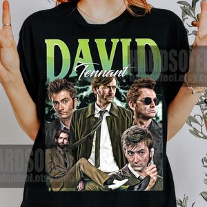 Limited David Tennant Vintage Bootleg T-Shirt, Gift For Women and Man Unisex T-Shirt