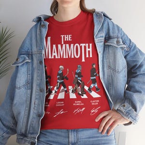 Vintage The Mammoth Hockey Abbey Road Shirt, Guenther Cooley Vejmelka Keller Tee, Comfort Colors and Gildan Oversized Tee, Utah Hockey Gift image 16