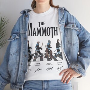 Vintage The Mammoth Hockey Abbey Road Shirt, Guenther Cooley Vejmelka Keller Tee, Comfort Colors and Gildan Oversized Tee, Utah Hockey Gift image 14