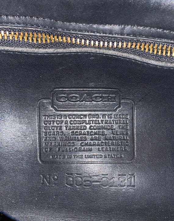 RARE 1970's Vintage COACH Black Leather Purse, 70… - image 10