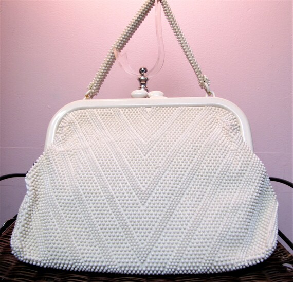 Vintage 1960s / 1970s White PLASTIC "Marchioness"