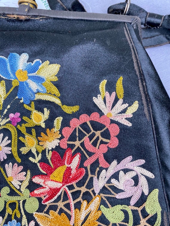 Vintage Phoenix Embroidered Tote Handbag For Women - Sparkly Sequins, Large Capacity Hobo Bag - View #4