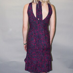 Late 50s / 60's Purple PAISLEY Dress, size S image 8