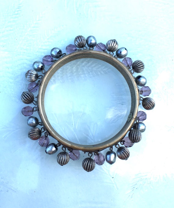 50's SIGNED Miriam HASKELL Pearls, Glass & BRASS … - image 7