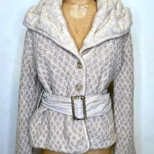 ESCADA Schurwolle & Mohair Cardigan Pullover, Gr. 42/6-8