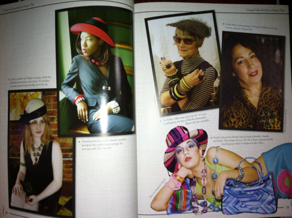 VINTAGE FASHION ACCESSORIES Book Beautiful Pictorial and Etsy