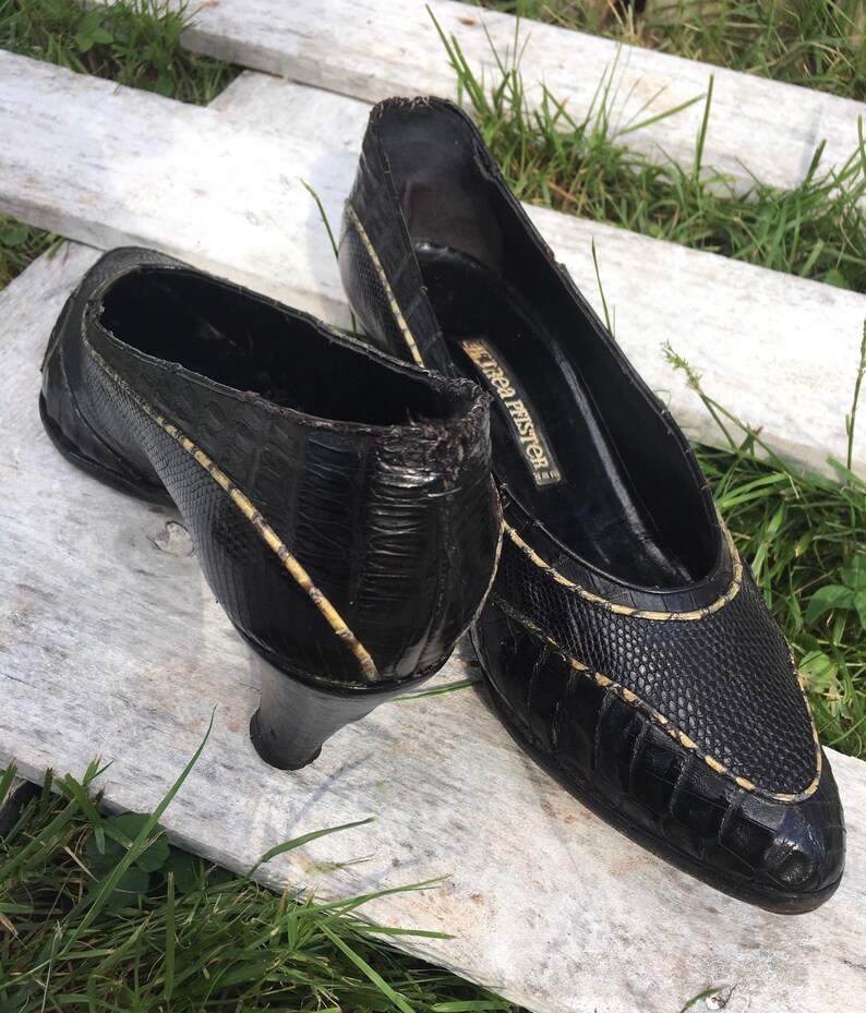 ANDREA PFISTER Designer Shoes Vintage 80�s High Heel Etsy