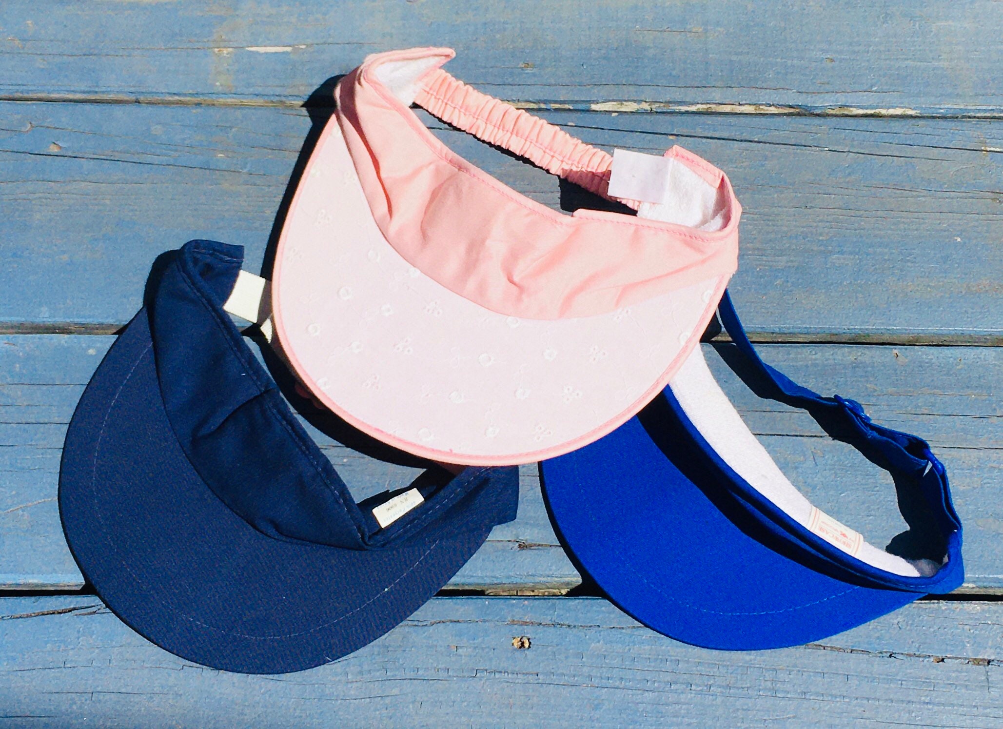 Lot of 3 Vintage 1970s Visor Hats - Etsy