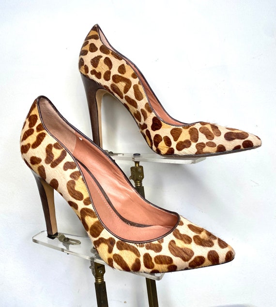 Animal Print Natural Snake-Print Trapeze Heel Slingback Pumps - CHARLES &  KEITH US