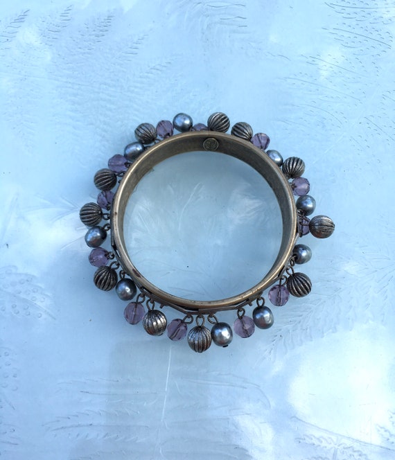 50's SIGNED Miriam HASKELL Pearls, Glass & BRASS … - image 4