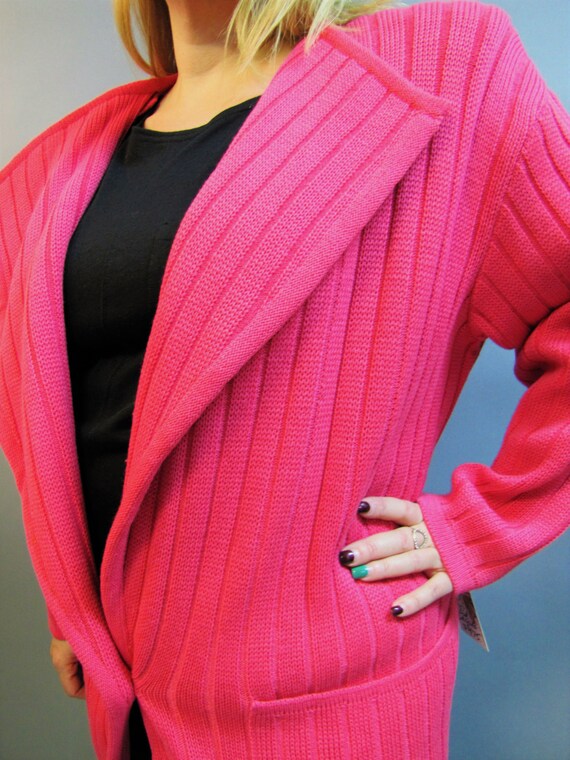 Deadstock UNGARO SWEATER, NOS 1980s Pink Designer… - image 2